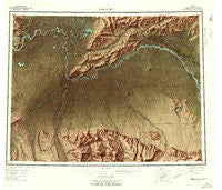 Fairbanks Alaska Historical topographic map, 1:250000 scale, 1 X 3 Degree, Year 1952