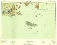 False Pass Alaska Historical topographic map, 1:250000 scale, 1 X 2 Degree, Year 1949
