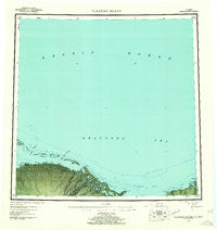 Flaxman Island Alaska Historical topographic map, 1:250000 scale, 1 X 3 Degree, Year 1955