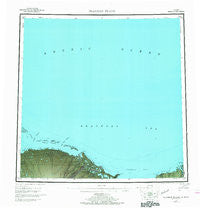 Flaxman Island Alaska Historical topographic map, 1:250000 scale, 1 X 3 Degree, Year 1955