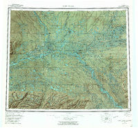 Fort Yukon Alaska Historical topographic map, 1:250000 scale, 1 X 3 Degree, Year 1956