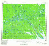 Fort Yukon Alaska Historical topographic map, 1:250000 scale, 1 X 3 Degree, Year 1956