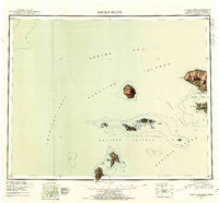 Gareloi Island Alaska Historical topographic map, 1:250000 scale, 1 X 2 Degree, Year 1951