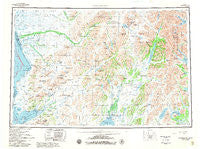 Goodnews Bay Alaska Historical topographic map, 1:250000 scale, 1 X 3 Degree, Year 1979