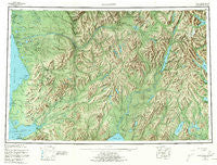 Goodnews Alaska Historical topographic map, 1:250000 scale, 1 X 3 Degree, Year 1951