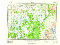 Gulkana Alaska Historical topographic map, 1:250000 scale, 1 X 3 Degree, Year 1959
