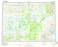 Gulkana Alaska Historical topographic map, 1:250000 scale, 1 X 3 Degree, Year 1959