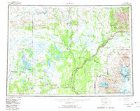 Gulkana Alaska Historical topographic map, 1:250000 scale, 1 X 3 Degree, Year 1959