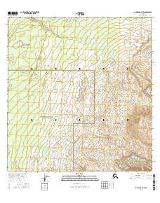 Gulkana A-2 NW Alaska Current topographic map, 1:25000 scale, 7.5 X 7.5 Minute, Year 2016