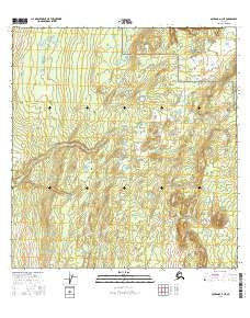 Gulkana A-3 NE Alaska Current topographic map, 1:25000 scale, 7.5 X 7.5 Minute, Year 2016