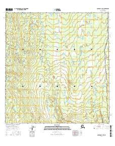 Gulkana A-4 NE Alaska Current topographic map, 1:25000 scale, 7.5 X 7.5 Minute, Year 2016