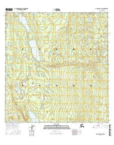 Gulkana A-4 NW Alaska Current topographic map, 1:25000 scale, 7.5 X 7.5 Minute, Year 2016