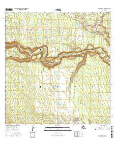 Gulkana A-4 SE Alaska Current topographic map, 1:25000 scale, 7.5 X 7.5 Minute, Year 2016