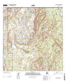 Gulkana A-6 NW Alaska Current topographic map, 1:25000 scale, 7.5 X 7.5 Minute, Year 2013