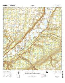 Gulkana B-2 NW Alaska Current topographic map, 1:25000 scale, 7.5 X 7.5 Minute, Year 2016