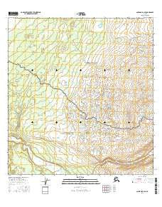 Gulkana B-2 SE Alaska Current topographic map, 1:25000 scale, 7.5 X 7.5 Minute, Year 2016