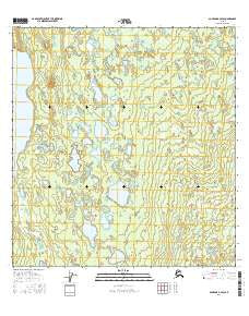 Gulkana B-4 SW Alaska Current topographic map, 1:25000 scale, 7.5 X 7.5 Minute, Year 2016