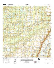 Gulkana C-2 SW Alaska Current topographic map, 1:25000 scale, 7.5 X 7.5 Minute, Year 2016