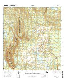 Gulkana C-3 NW Alaska Current topographic map, 1:25000 scale, 7.5 X 7.5 Minute, Year 2016