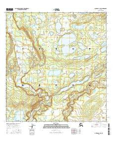 Gulkana C-3 SE Alaska Current topographic map, 1:25000 scale, 7.5 X 7.5 Minute, Year 2016