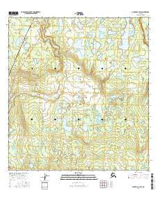 Gulkana C-3 SW Alaska Current topographic map, 1:25000 scale, 7.5 X 7.5 Minute, Year 2016