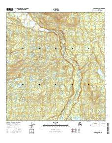 Gulkana D-3 SE Alaska Current topographic map, 1:25000 scale, 7.5 X 7.5 Minute, Year 2016