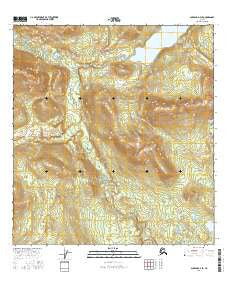 Gulkana D-4 SE Alaska Current topographic map, 1:25000 scale, 7.5 X 7.5 Minute, Year 2016