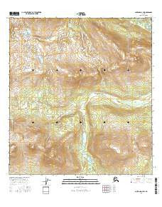 Gulkana D-4 SW Alaska Current topographic map, 1:25000 scale, 7.5 X 7.5 Minute, Year 2016