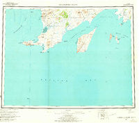 Hagemeister Island Alaska Historical topographic map, 1:250000 scale, 1 X 2 Degree, Year 1957