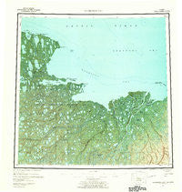 Harrison Bay Alaska Historical topographic map, 1:250000 scale, 1 X 3 Degree, Year 1955