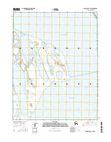 Harrison Bay D-4 SW Alaska Current topographic map, 1:25000 scale, 7.5 X 7.5 Minute, Year 2016