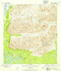 Healy A-1 Alaska Historical topographic map, 1:63360 scale, 15 X 15 Minute, Year 1952