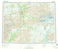 Healy Alaska Historical topographic map, 1:250000 scale, 1 X 3 Degree, Year 1956