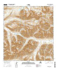 Healy A-1 NE Alaska Current topographic map, 1:25000 scale, 7.5 X 7.5 Minute, Year 2016
