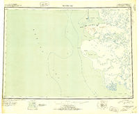 Hooper Bay Alaska Historical topographic map, 1:250000 scale, 1 X 3 Degree, Year 1951