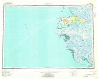 Hooper Bay Alaska Historical topographic map, 1:250000 scale, 1 X 3 Degree, Year 1953