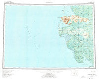 Hooper Bay Alaska Historical topographic map, 1:250000 scale, 1 X 3 Degree, Year 1953