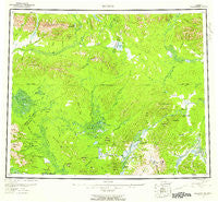 Hughes Alaska Historical topographic map, 1:250000 scale, 1 X 3 Degree, Year 1956