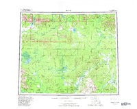 Hughes Alaska Historical topographic map, 1:250000 scale, 1 X 3 Degree, Year 1956