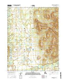 Hughes B-4 NE Alaska Current topographic map, 1:25000 scale, 7.5 X 7.5 Minute, Year 2016