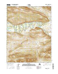 Hughes C-1 NE Alaska Current topographic map, 1:25000 scale, 7.5 X 7.5 Minute, Year 2016