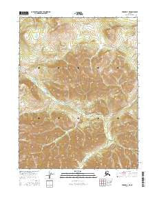 Hughes D-1 NE Alaska Current topographic map, 1:25000 scale, 7.5 X 7.5 Minute, Year 2016