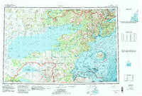 Iliamna Alaska Historical topographic map, 1:250000 scale, 1 X 3 Degree, Year 1957
