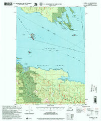 Juneau A-4 Alaska Historical topographic map, 1:63360 scale, 15 X 15 Minute, Year 1995