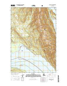 Juneau B-5 NW Alaska Current topographic map, 1:25000 scale, 7.5 X 7.5 Minute, Year 2015