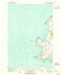 Karluk B-3 Alaska Historical topographic map, 1:63360 scale, 15 X 15 Minute, Year 1954