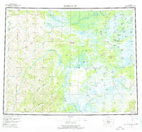 Kateel River Alaska Historical topographic map, 1:250000 scale, 1 X 3 Degree, Year 1955