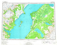 Kenai Alaska Historical topographic map, 1:250000 scale, 1 X 3 Degree, Year 1958