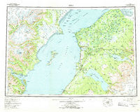 Kenai Alaska Historical topographic map, 1:250000 scale, 1 X 3 Degree, Year 1958