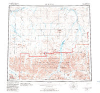 Killik River Alaska Historical topographic map, 1:250000 scale, 1 X 3 Degree, Year 1956